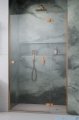 Radaway Essenza 8 Brushed Copper Dwj drzwi wnękowe 120cm prawe szczotkowana miedź/szkło przejrzyste 10480812-01-01R/10460337-93-01R