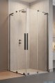 Radaway Furo SL Brushed GunMetal KDD kabina 90x110cm szczotkowany grafit 10305090-92-01L/10305110-92-01R
