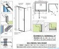 Radaway Torrenta KDJ kabina prysznicowa 110x110 lewa przejrzyste wspornik krzyżowy 133211-01-01L/1330110-01-01