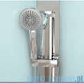 Novellini Glax 3 standard kabina prysznicowa 120x80 prawa srebrny GL32P129DT-1B