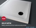 New Trendy Mild Satin Brodzik akrylowy prostokątny 100x80x4,5 cm biały mat B-0654