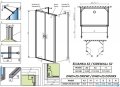 Radaway Nes Black DWD+2S kabina 100x80x100cm czarny mat/szkło przejrzyste 10040100-54-01/10035080-54-01/10040100-54-01