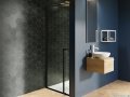 Riho Lucid GD101 drzwi prysznicowe 90x200cm czarne G005002121