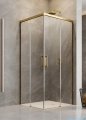 Radaway Idea Gold Kdd kabina 100x80cm złoty połysk/szkło przejrzyste 387062-09-01L/387061-09-01R