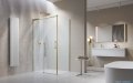 Radaway Idea Kdj Brushed Gold kabina 160x70cm lewa szczotkowane złoto 387046-99-01L/387048-99-01R