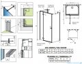 Radaway Essenza Gold Kdj+S kabina 70x100x70cm lewa złoty połysk szkło przejrzyste 1384048-01-01/1385022-09-01L/1384048-01-01