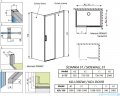 Radaway Idea White Kdj kabina 130x75cm prawa szkło przejrzyste 387043-04-01R/387049-04-01L