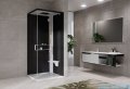 Novellini Glax 2 2.0 kabina z hydromasażem hydro plus 80x80 prawa biała G22GF89DT1L-1UH