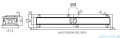 Schedpol Base-Low odpływ liniowy z maskownicą Steel 100x8x6,5cm OLSL100/ST-LOW
