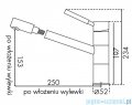 Blue Water Delaware bateria kuchenna z wyciąganą wylewką chrom 5901730610253