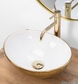 Rea Sofia Umywalka nablatowa Gold/White REA-U0456