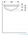 Geberit VariForm Umywalka owalna z przelewem 56x46cm 500.752.01.2