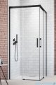 Radaway Idea Black Kdd kabina 70x120cm czarny mat/szkło przejrzyste 387065-54-01L/387064-54-01R