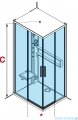Novellini Glax 2 2.0 kabina z hydromasażem hydro plus 90x70 lewa czarna G22A9070ST1L-1HU