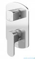 Kohlman Foxal zestaw prysznicowo-wannowy z deszczownicą 20 cm chrom QW211FR20-009