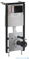 Omnires Flush Set Strongframe stelaż podtynkowy do WC przycisk spłukujący czarny mat STFWC1M-RBLM