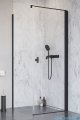 Radaway Nes 8 Black Kdj I kabina 90x100cm prawa czarny mat/szkło przejrzyste 10072090-54-01R/10089100-01-01