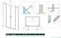 Radaway Nes DWD II drzwi wnękowe 190cm W1 szkło przejrzyste 10037103-01-01/10041087-01-01
