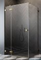 Radaway Essenza Pro Gold Kdj kabina 120x100cm lewa złoty połysk/szkło przejrzyste 10097120-09-01L/10098100-01-01