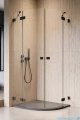 Radaway Essenza Pro Black Pdd kabina 90x100cm czarny mat/szkło przejrzyste 10095090-54-01L/10095100-54-01R