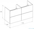 Roca Ella szafka 118x44x63 BIAŁY MAT A857772529
