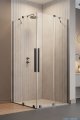 Radaway Furo Brushed GunMetal KDD kabina 80x120cm  szczotkowany grafit 10105080-92-01L/10105120-92-01R 