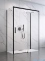 Radaway Idea Black Kdj+s kabina prysznicowa 70x140x70 prawa czarny mat/szkło przejrzyste 10116140-54-01R/387048-54-01L/10117070-01-01