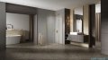 New Trendy Nesta Gold Brushed kabina 80x100x200 cm prawa wspornik równoległy złoto szczotkowane/szkło przejrzyste K-4433