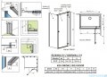 Radaway Essenza 8 Gold Kdj kabina 110x70cm prawa złoty połysk/szkło przejrzyste 10480712-01-01R/10470337-09-01R/10113070-01-01