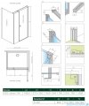 Radaway Nes 8 Black Kds I kabina 140x75cm prawa czarny mat/szkło przejrzyste 10073140-54-01R/10073114-54-01/10089075-01-01