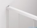 SanSwiss Cadura White Line drzwi przesuwne 160cm jednoskrzydłowe prawe z polem stałym profile biały mat CAS2D1600907