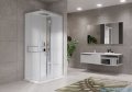 Novellini Glax 2 2.0 kabina z hydromasażem hydro plus 100x80 prawa srebrna G22A198DT1L-1BB