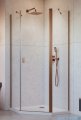 Radaway Nes Brushed Copper Ptj kabina pięciokątna 80x80cm prawa miedź szczotkowana 10052000-93-01R/10052500-93-01