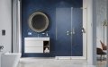 Radaway Furo SL Brushed Gold kabina Walk-in 120x200cm prawa szczotkowane złoto 10306638-99-01R/10110594-01-01
