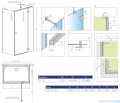 Radaway Essenza Pro Brushed Nickel Kdj+S kabina 70x120x70cm prawa szczotkowany nikiel 10097312-91-01R/10098070-01-01/10098070-01-01