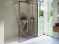 Riho Lucid GD400 kabina prysznicowa Walk In 90x200cm czarna G005025121