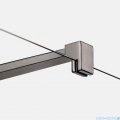 New Trendy Nesta Gunmetal Brushed kabina Walk-In 140x200 cm grafit szczotkowany K-1761