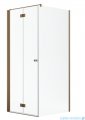 Radaway Nes Kdj B Brushed Copper kabina 100x80cm lewa szczotkowana miedź 10025100-93-01L/10039080-01-01