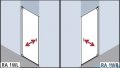 Kermi Raya Drzwi wahadłowe, 1-skrzydłowe, lewe, szkło przezroczyste z KermiClean, profile srebrne 90x200 RA1WL09020VPK