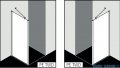 Kermi Pega Ściana boczna, szkło przezroczyste, profile srebrne 90x200cm PETWD09020VPK
