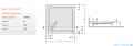 Sanplast Free Line brodzik kwadratowy B/FREE 90x90x5cm+stelaż 615-040-1030-01-000
