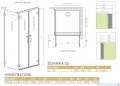 Radaway Arta Dwd+s kabina 100 (60L+40R) x70cm prawa szkło przejrzyste 386180-03-01R/386059-03-01L/386109-03-01