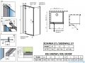 Radaway Essenza New Kdj kabina 100x70cm lewa szkło przejrzyste 385040-01-01L/384048-01-01