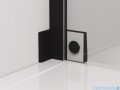 SanSwiss Cadura Black Line drzwi wahadłowe 90cm jednoczęściowe prawe z profilem przyściennym czarny mat CA1CD0900607