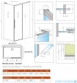 Radaway Idea 8 QL Kdj kabina 100x90cm prawa szkło przejrzyste 10550517-01-01R/10350453-01-01/10360090-01-01L