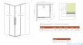 Radaway Idea 8 QL Kdd kabina 110x110cm szkło przejrzyste 10590110-01-01L/10590110-01-01R