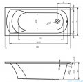 Riho Miami wanna prostokąta 160x70 z hydromasażem Air prawa B059003005