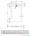 Radaway Teos F brodzik 140x80cm antracyt HTF14080-64