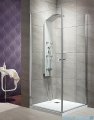 Radaway Eos KDD kabina prysznicowa 80x80 szkło intimato + Brodzik Delos C + syfon