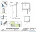 Radaway Nes Kdj II Brushed GunMetal kabina 120x100cm prawa szczotkowany grafit 10032120-92-01R/10039100-01-01